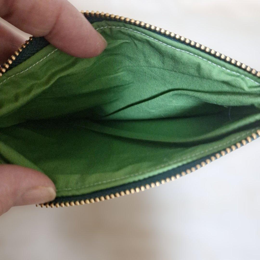 可愛いパンダパネル生地　ハンドメイド　まちなしバッグ　フラットポーチ