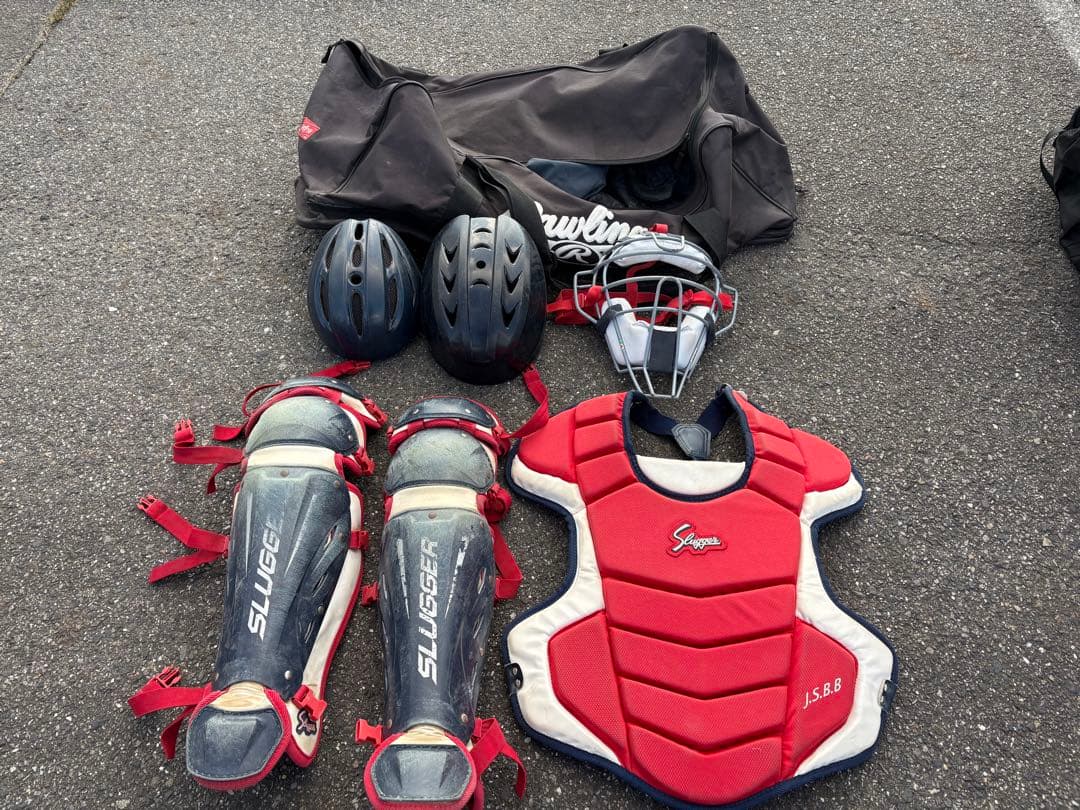 軟式野球用キャッチャー防具一式
