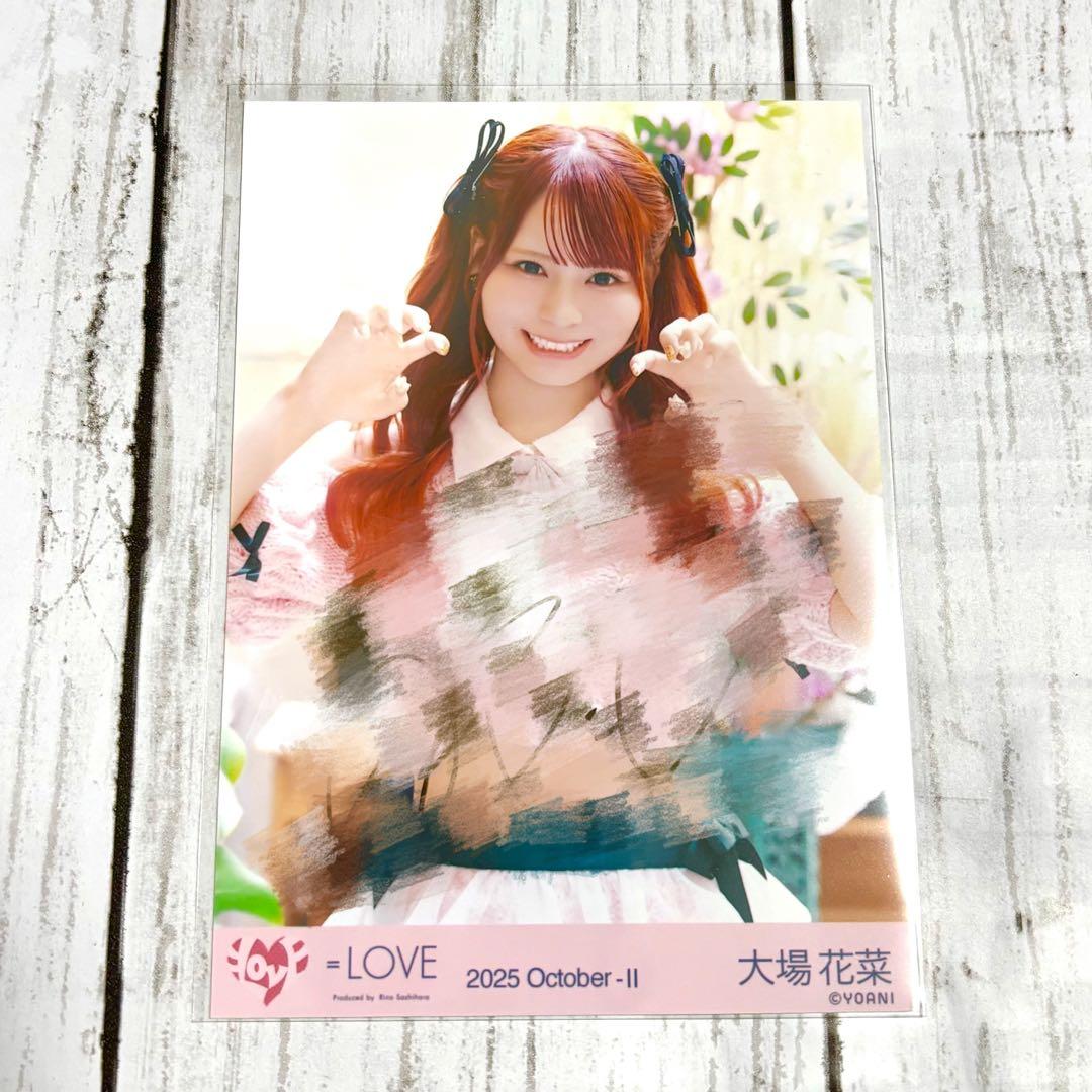 ち*と様 イコラブ 大場花菜 ラブソングに襲われる MV衣装 ピンクニット 直筆