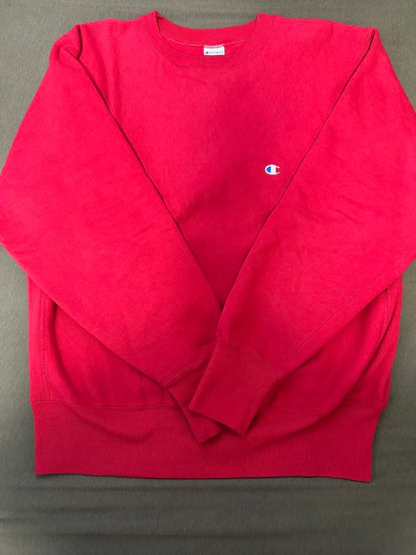 Champion reverse weaveクルーネック トレーナー レッド