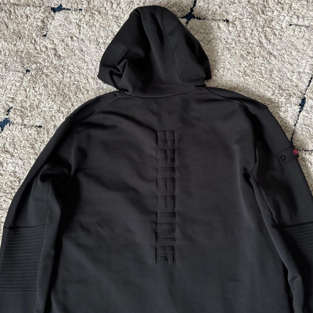 【美品✨】ブリーフィング　ニットジャケット　パーカー　XL ジップ　ブラック　黒