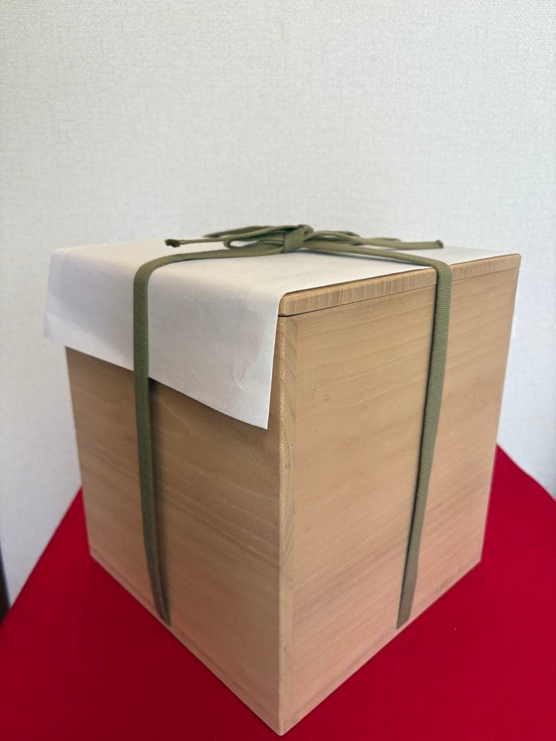 人間国宝 吉田美統『釉裏金彩 泰山木文 花瓶』Y35 共箱 共布 陶歴 立札付