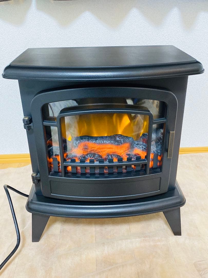 【美品】本日のみ ニトリ 暖炉型ファンヒーター　BLT-999B-8-BK