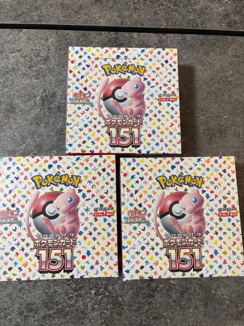 ロ*ド様 ポケモンカード151 3BOXセット新品未開封シュリンク付き