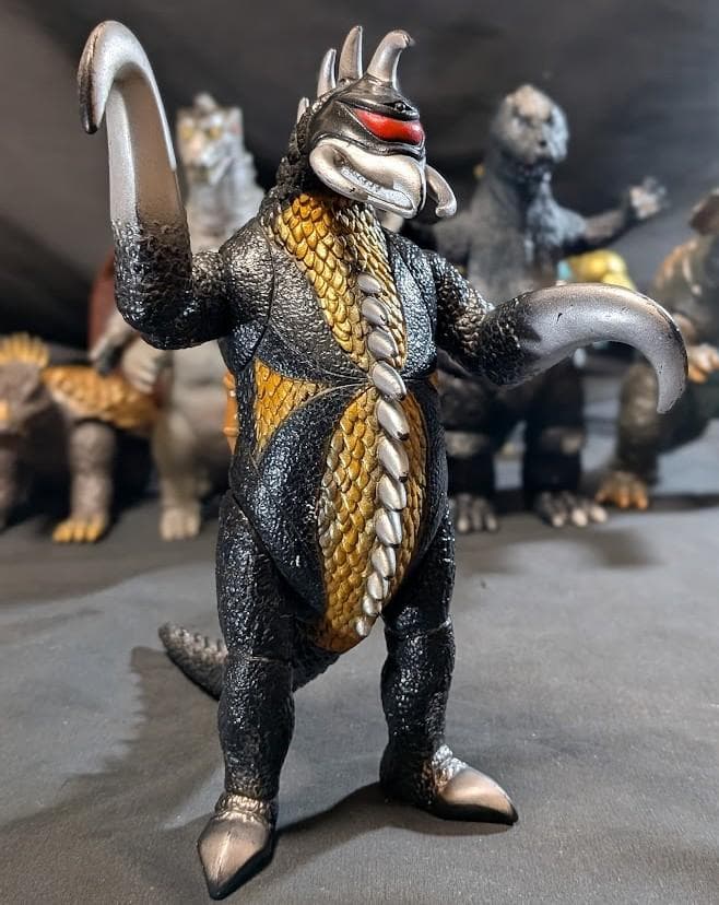 昭和ゴジラ・ミニラ・バラゴン・モゲラ・メカゴジラ他（バンダイ）ソフビ９体セット