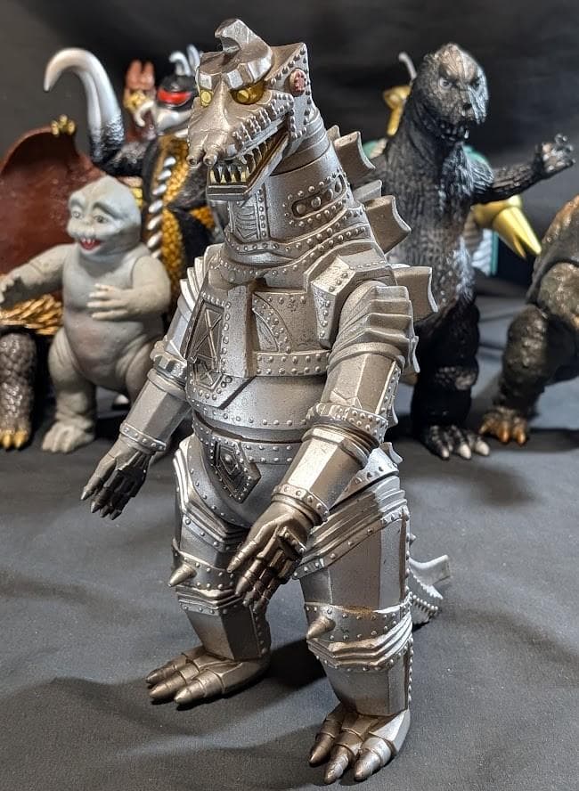 昭和ゴジラ・ミニラ・バラゴン・モゲラ・メカゴジラ他（バンダイ）ソフビ９体セット