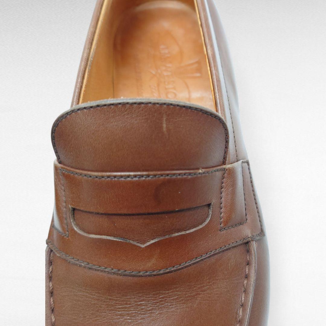 ヴィンテージ J.M. WESTON ブラウン レザー ローファー 2 1/2E