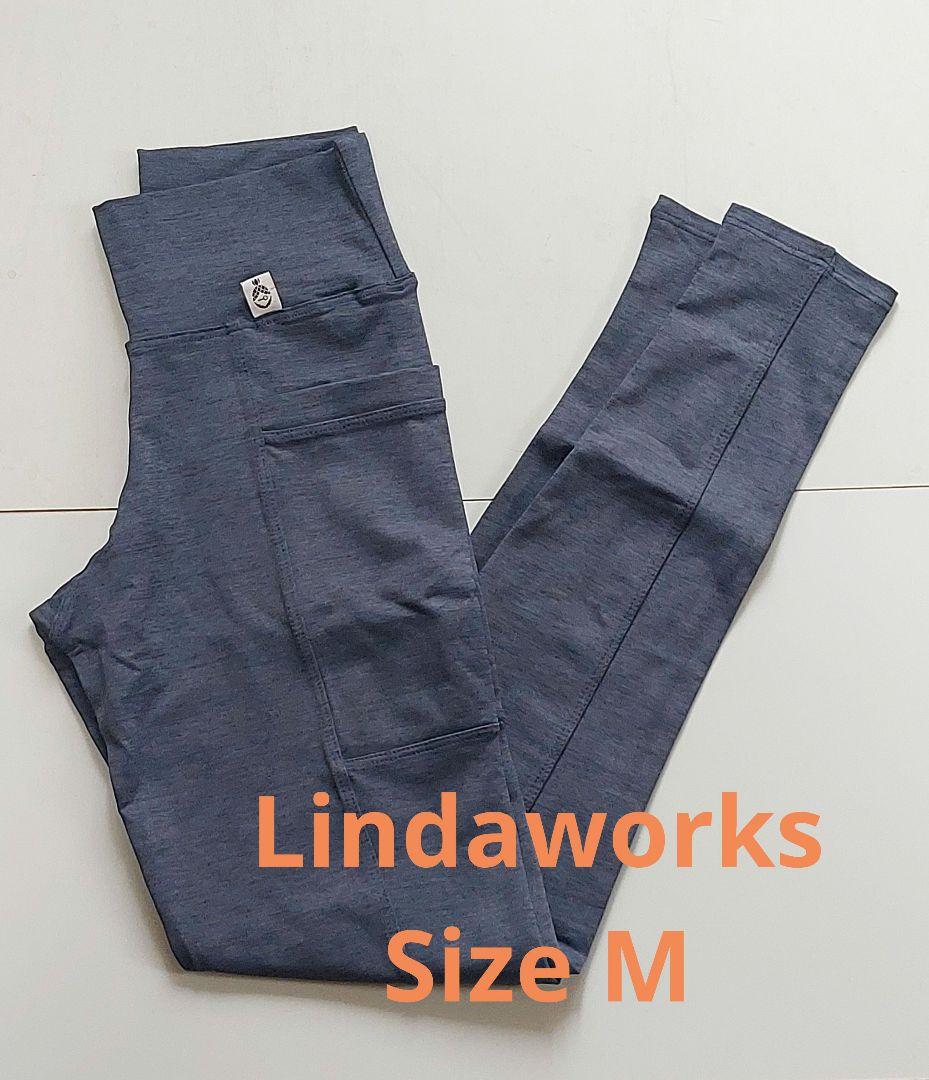 lindaworks ターガレギンス ダークグレー sizeM