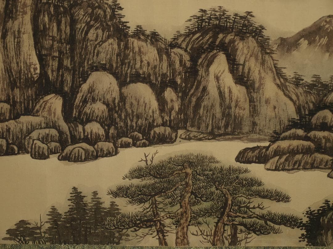 民間仕入れ品　中国宋時代の絵　激安骨董品　肉筆保証 BD413A5-2