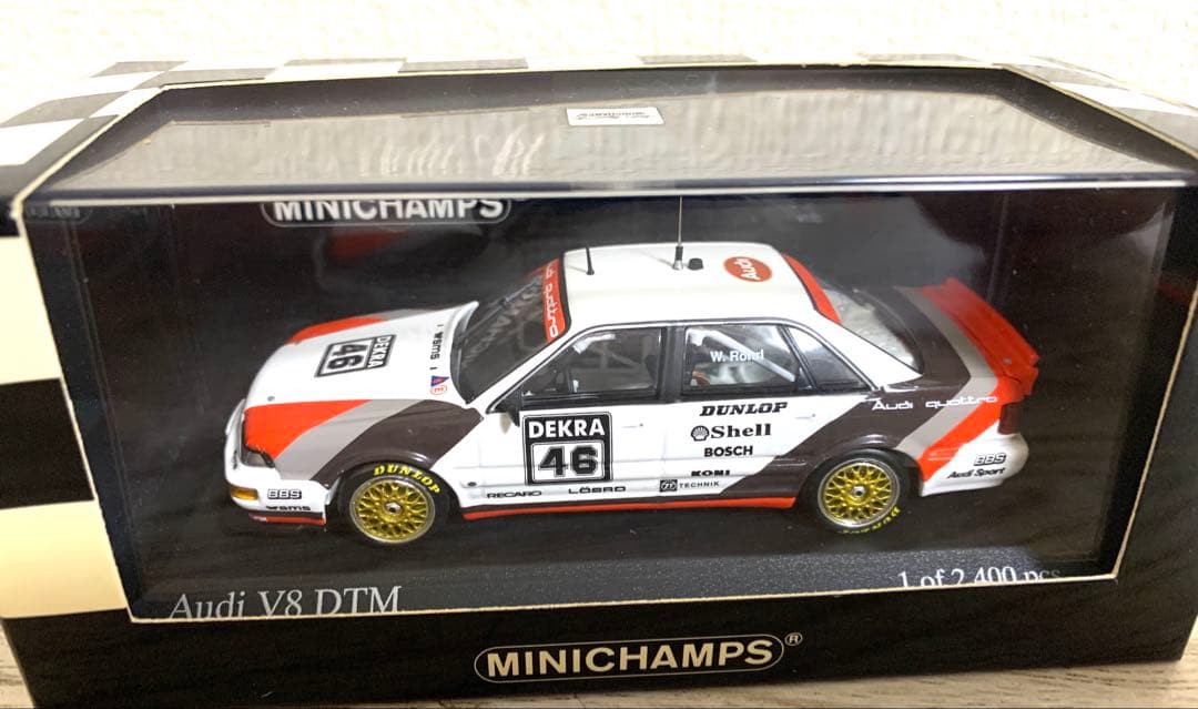 【限定品】ミニチャンプス製 アウディ V8 DTM レーシングカー　1/43