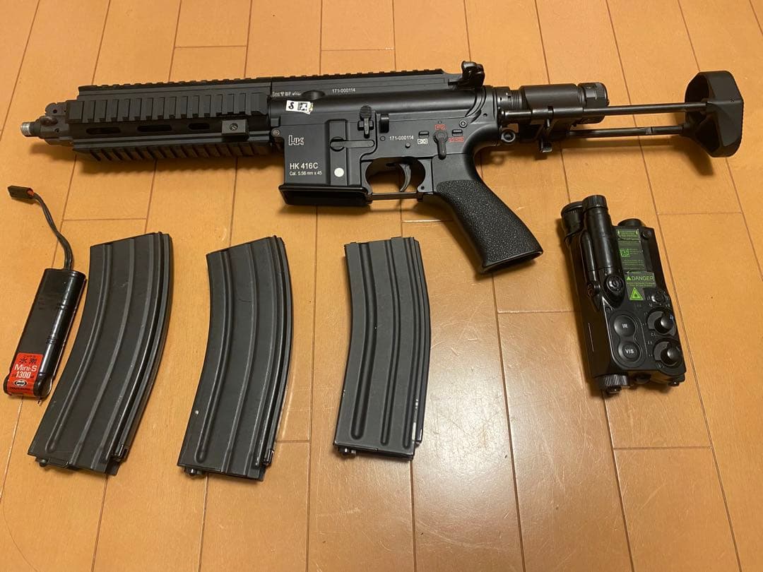 れ*げ様 東京マルイ次世代HK416Cトイガン バッテリー・マガジン付き