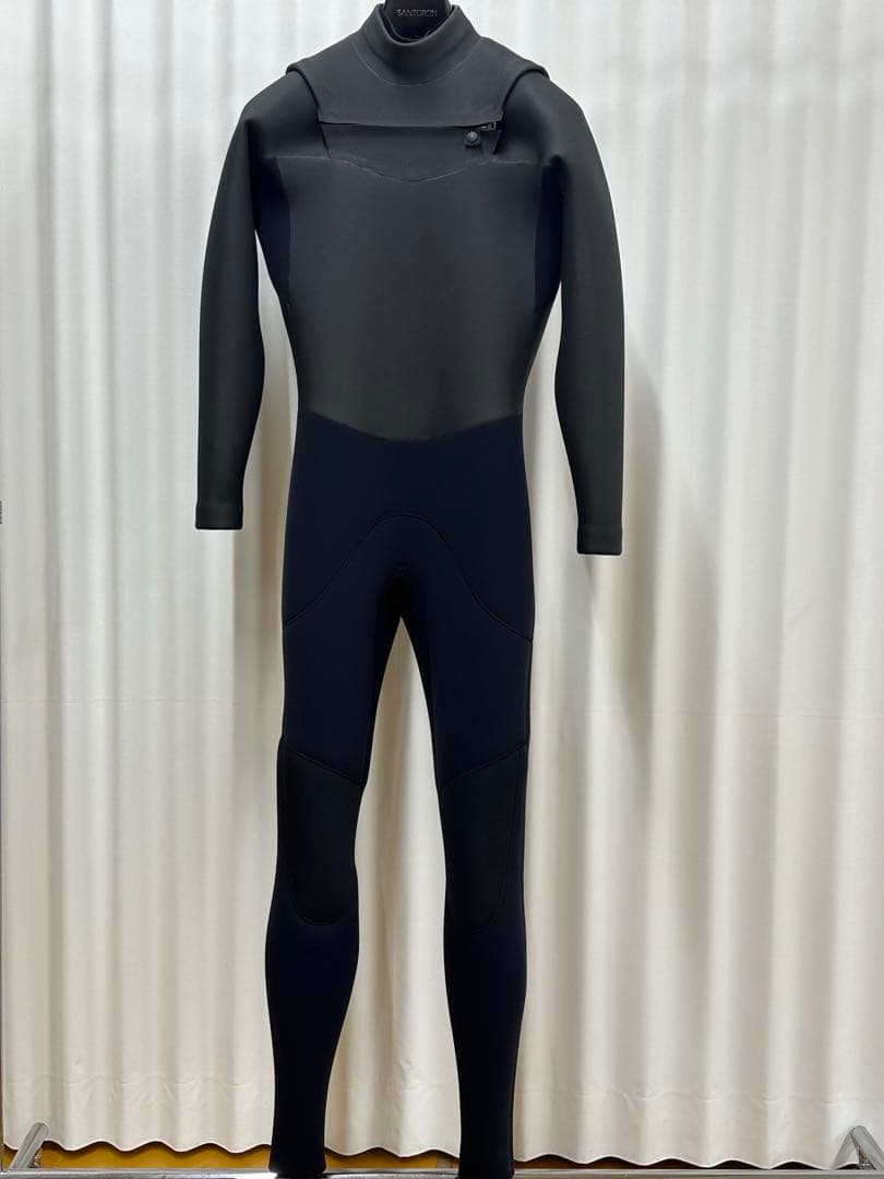 セミドライ　オールブラック　5/3mm チェストジップ　M, ML