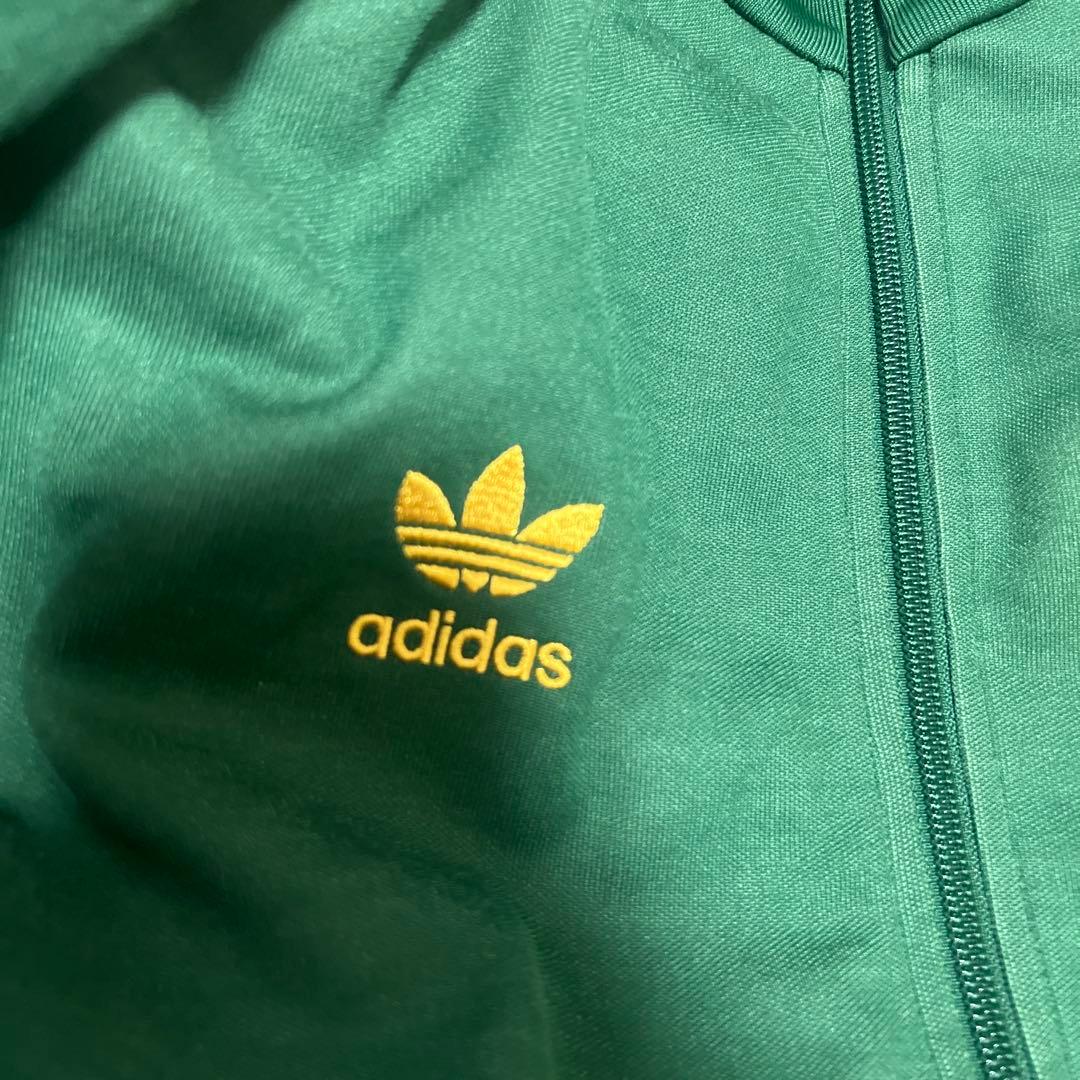 adidas ブラジル代表ジャケット 緑　　ジャージ　古着　サッカー　フットサル