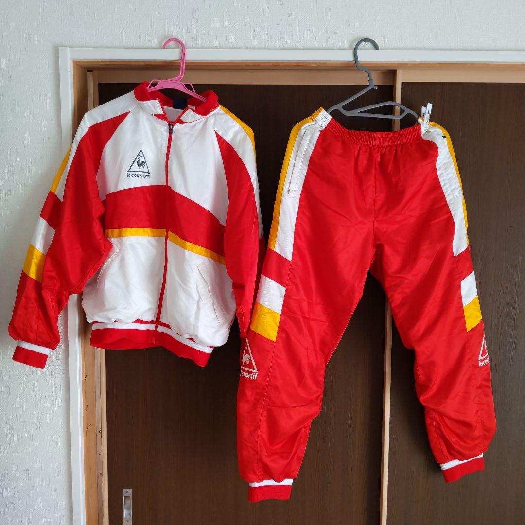 【超希少】ルコック lecoq ウィンドブレーカー(フード付き上下セット)