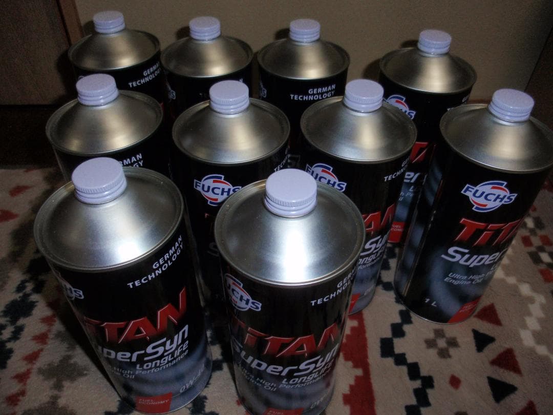 FUCHS フックス　エンジンオイル　高性能 0W-40 10本