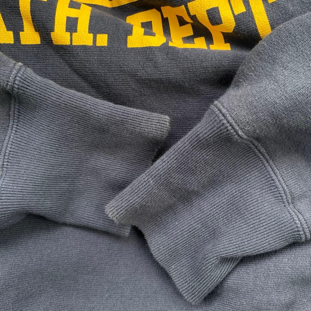 チャンピオンリバースウィーブ 復刻単色タグ ネイビー イエロー/ヴィンテージ