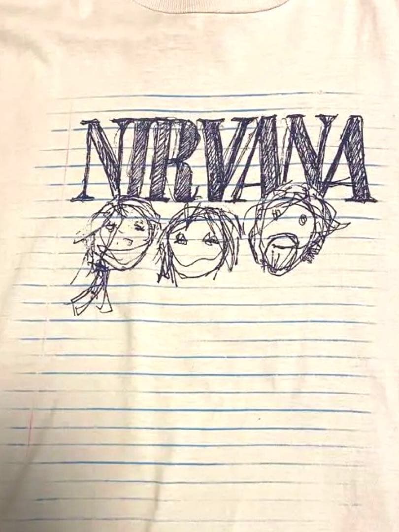 90s NIRVANA 落書き Tシャツ　WILD OATS