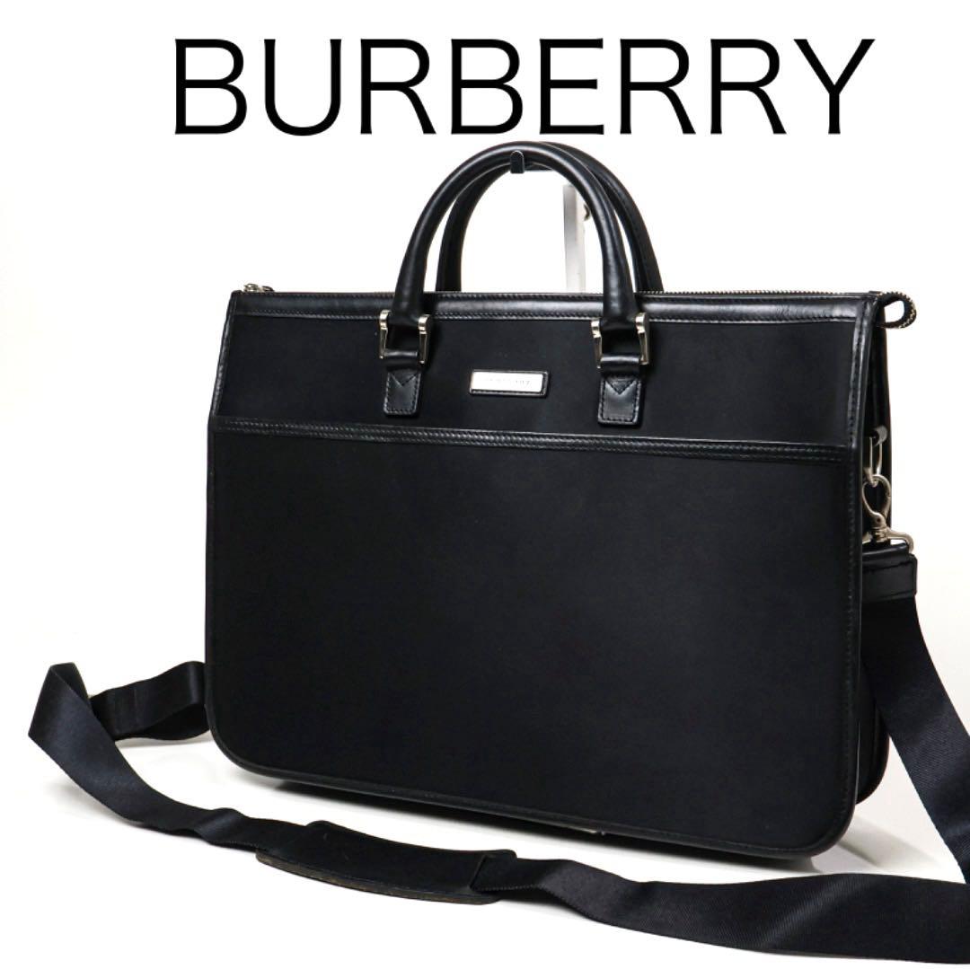 H5142-36◾️バーバリー　ノバチェック　ブリーフケースビジネスバッグY2K