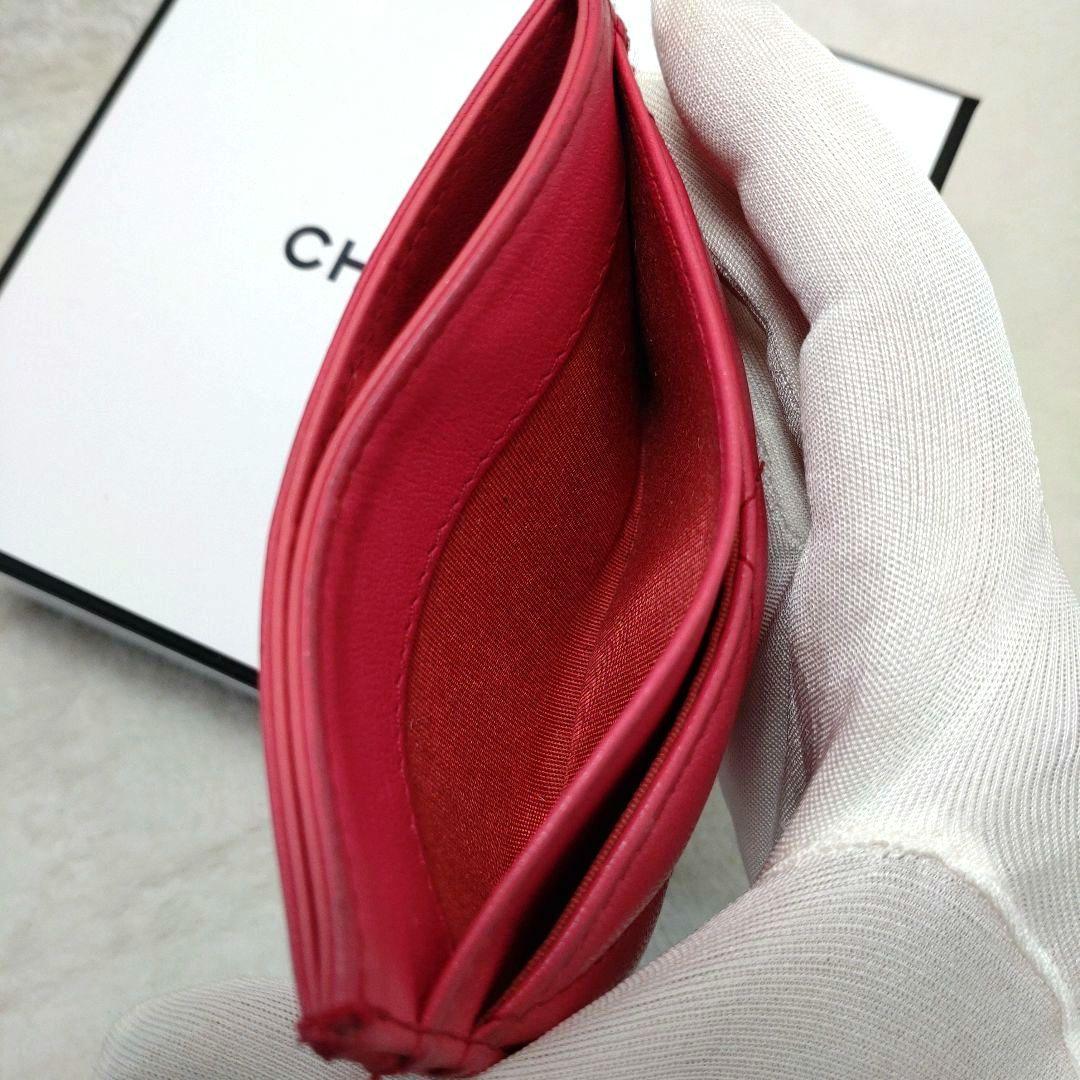 【入手困難】CHANEL マトラッセ ココマーク カードケース 19 ラムスキン