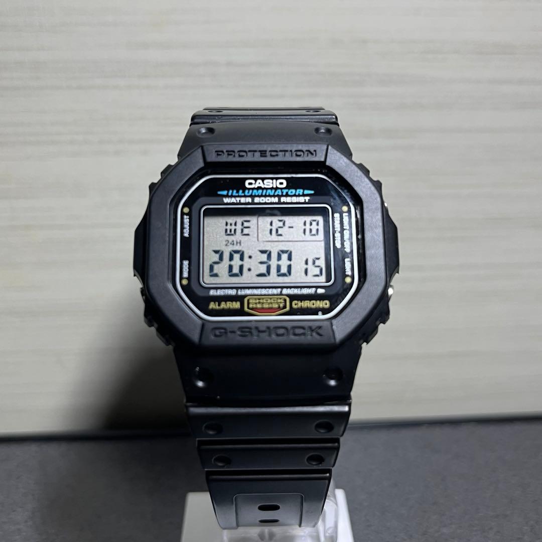 【稼働品】G-SHOCK DW-5600BB-1JF DW-5600E