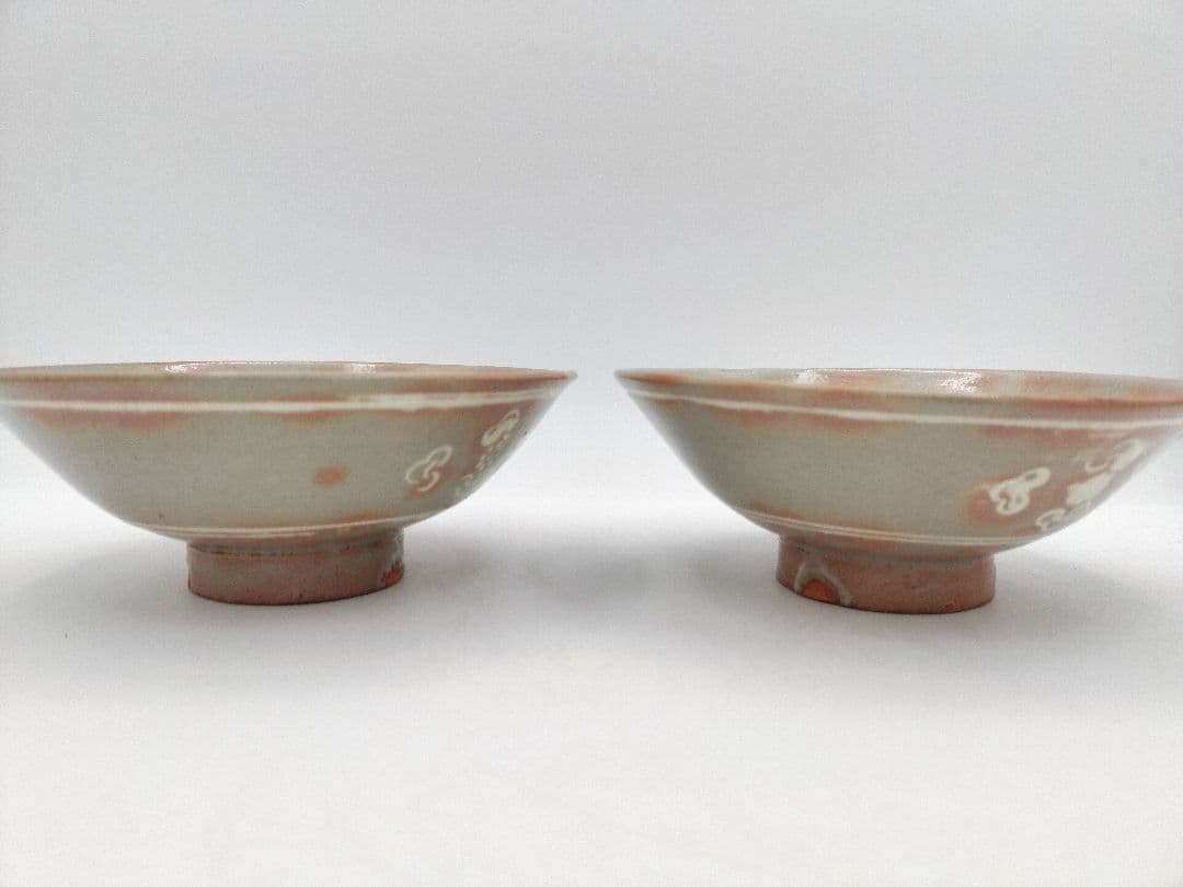 b437 平茶碗 狂言袴 10客 木箱 茶道具 古物