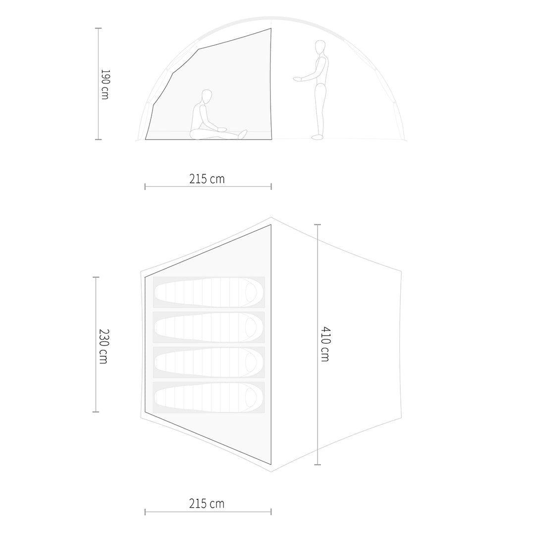 The Free Spirits SKYDOME 70D スカイドーム テント