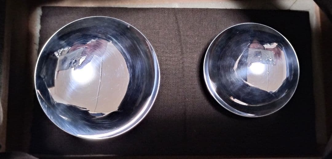 純銀製 純銀盃 純銀刻印 銀盃 大小 セット売り 銀杯 SILVER