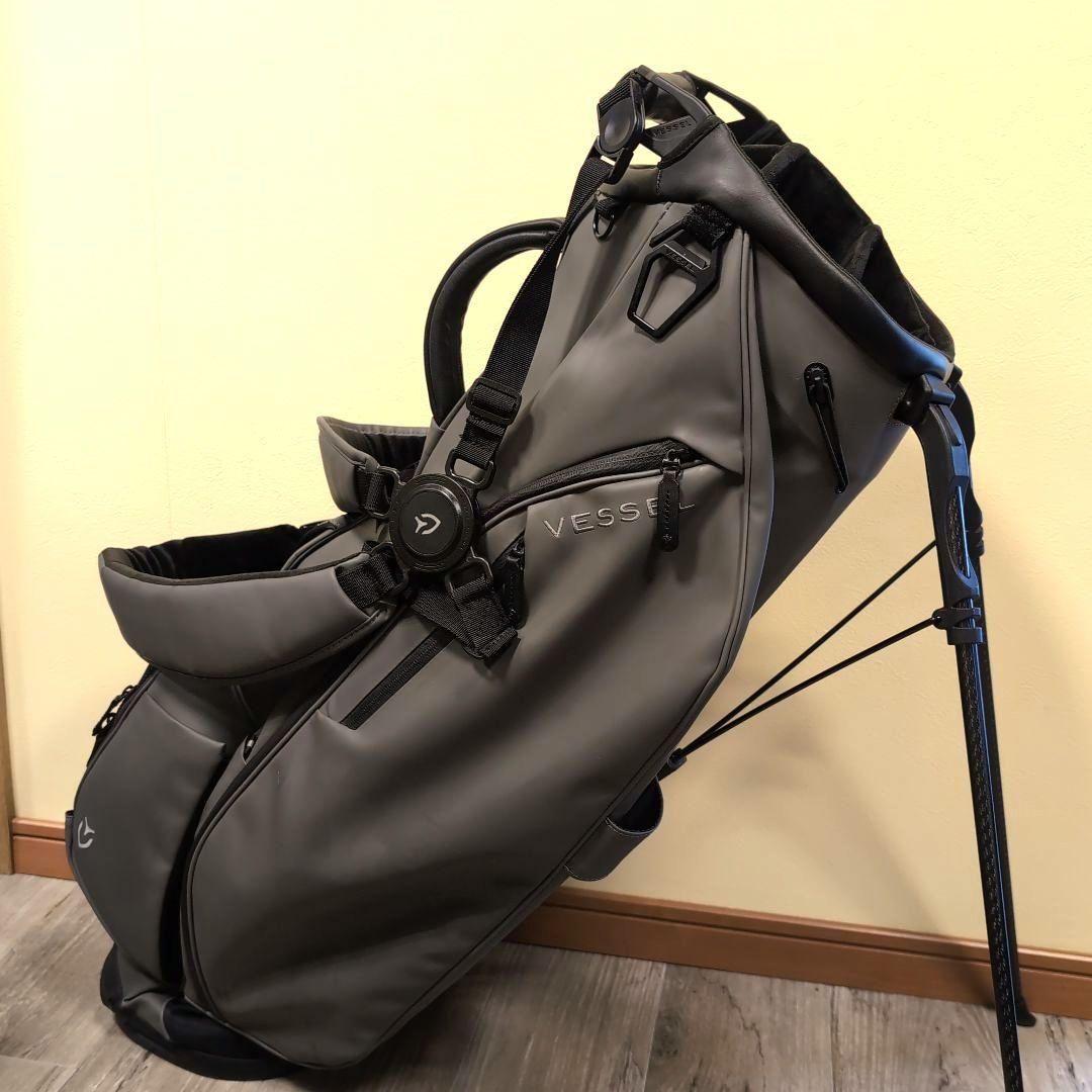 人気のグレー☆ベゼル☆Vessel 3.0 8.5型☆キャディバッグ☆スタンド式