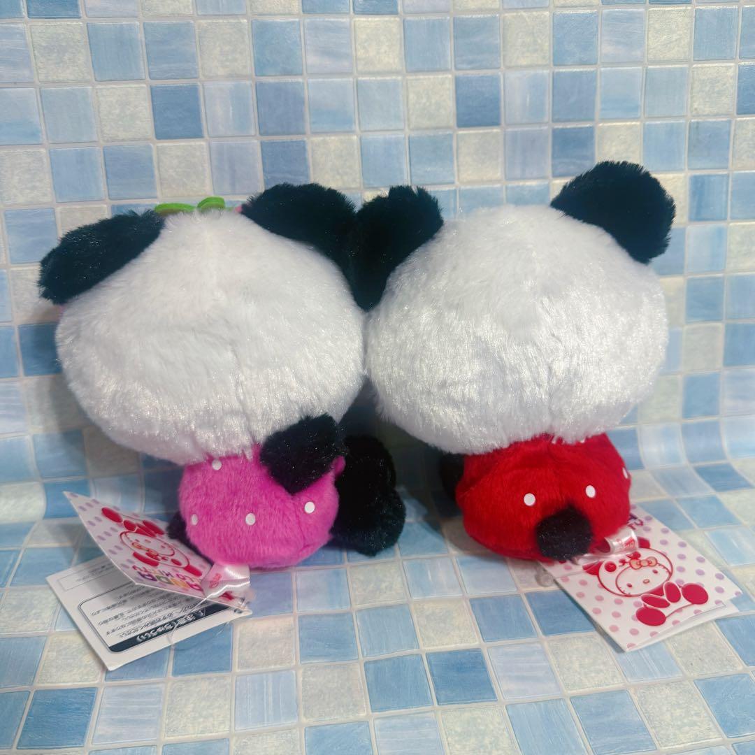 サンリオ　ハローキティ　パンダいちご　ぬいぐるみ　 2点セット　2011年製