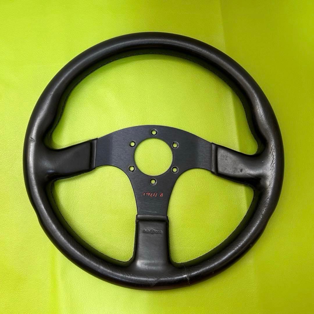 italvolanti IMOLAステアリング 3スポーク レザー製