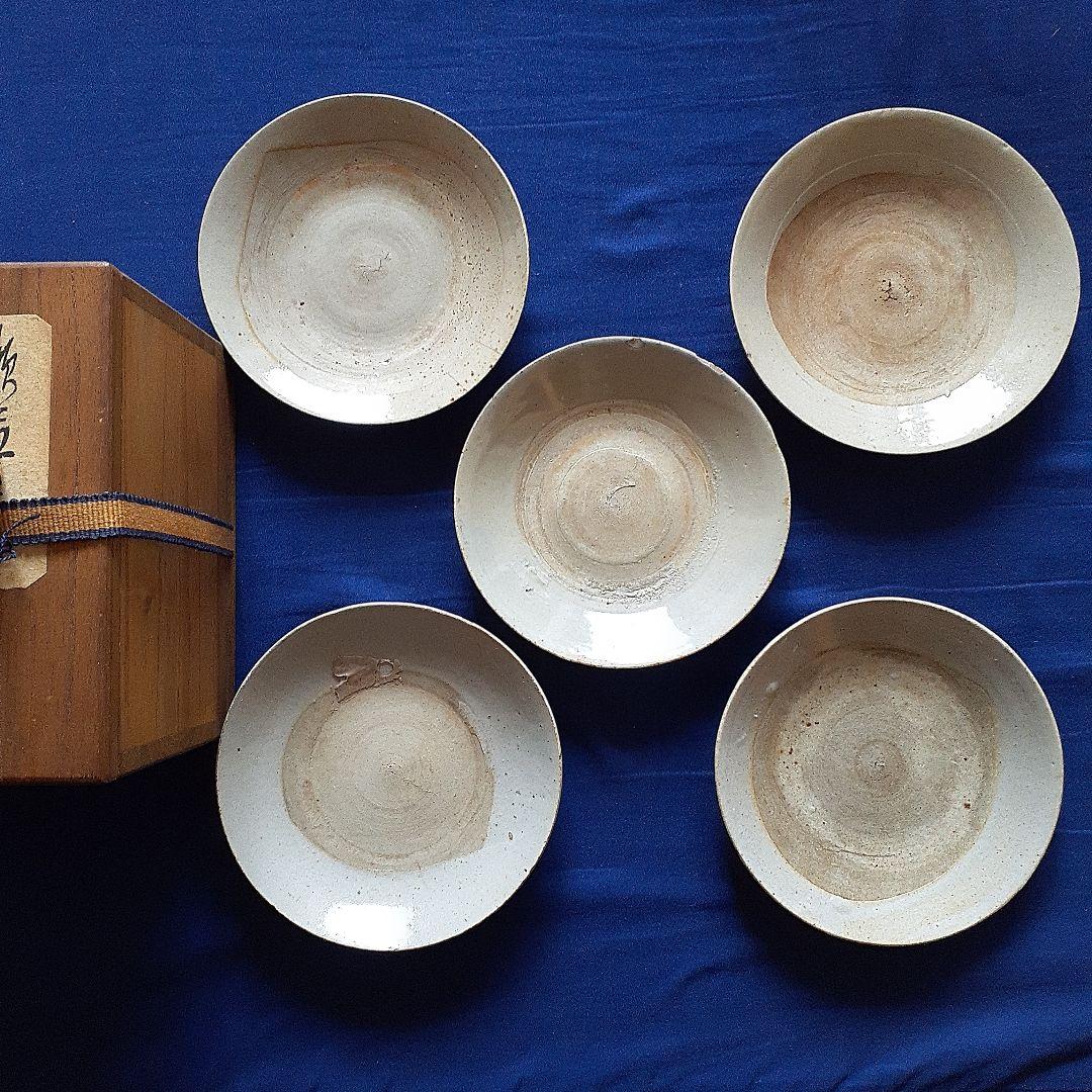 古瀬戸皿5客箱付です