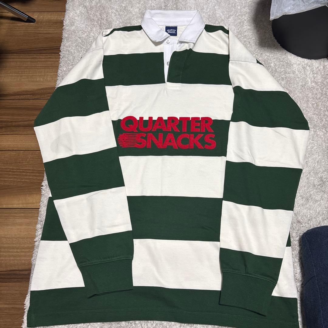 QUARTER SNACKS ラガーシャツ