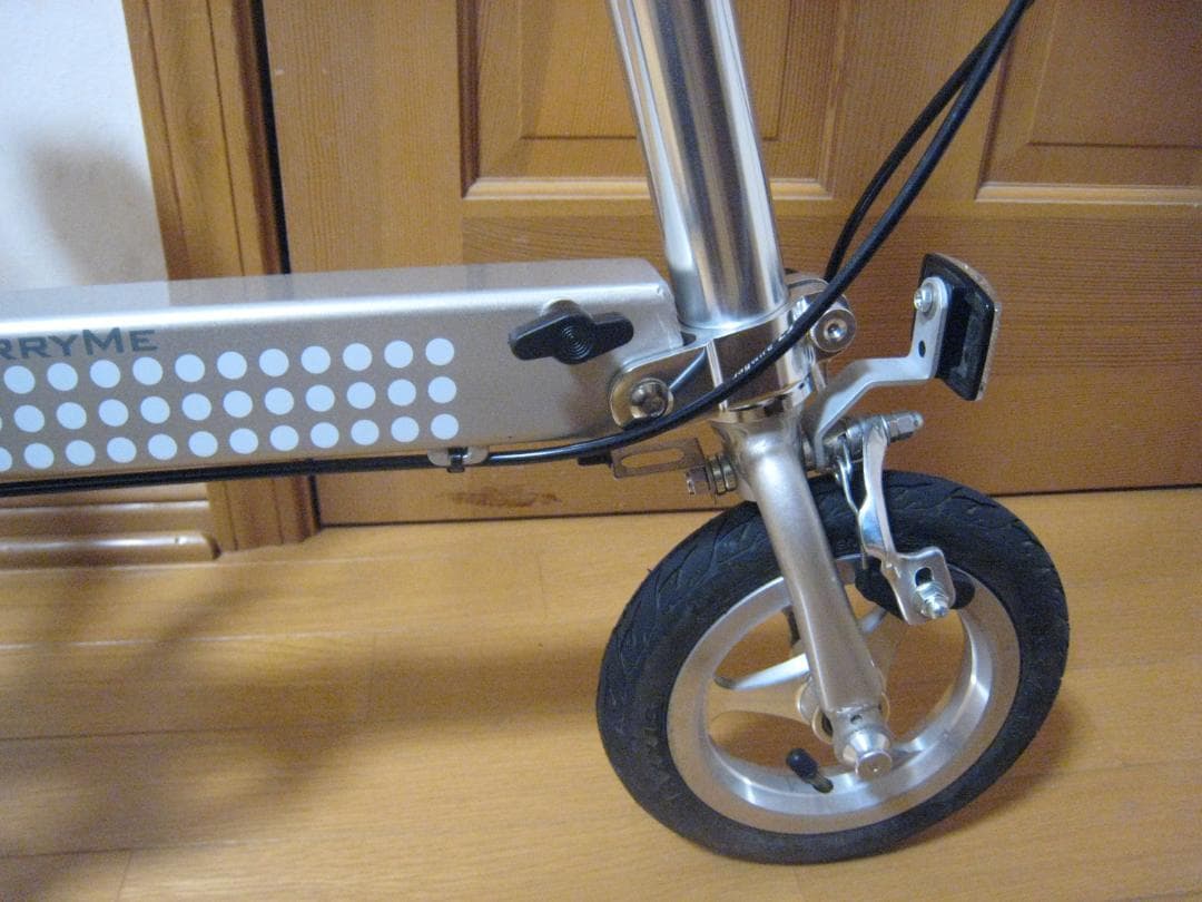 【程度良】キャリーミー(Carry me) ８インチ折りたたみ自転車 シルバー