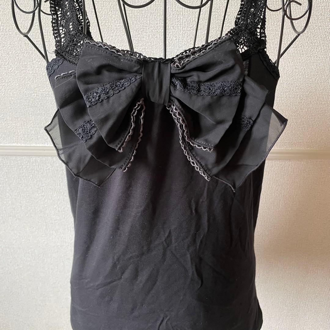 ビックリボンキャミソール アクシーズファム フェアリーグランジ y2k 森ガール