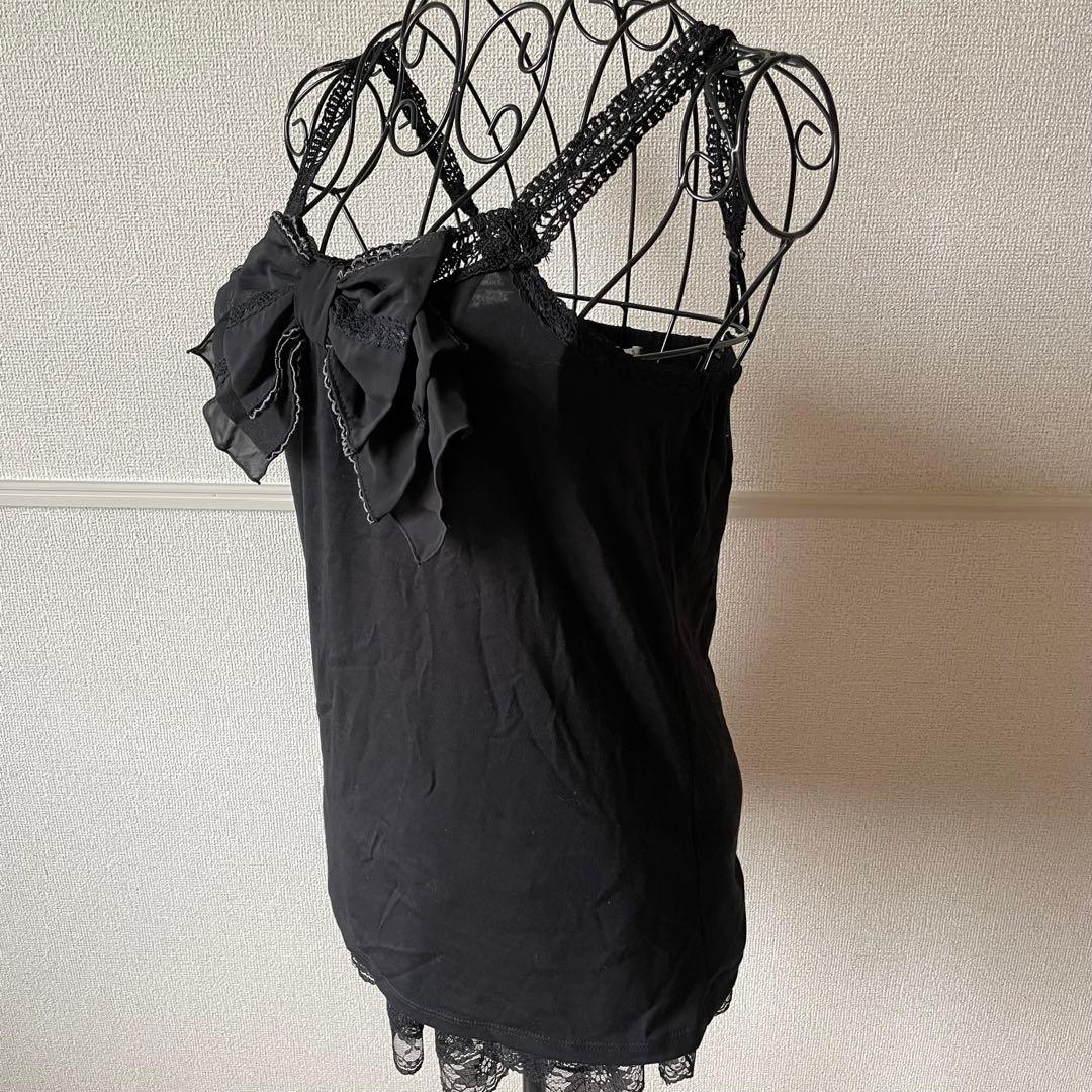 ビックリボンキャミソール アクシーズファム フェアリーグランジ y2k 森ガール