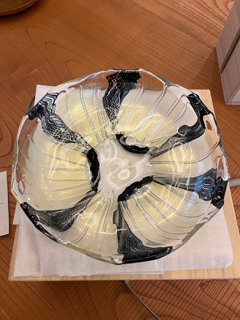 西中千人作　ガラス　大鉢　最終値下げ