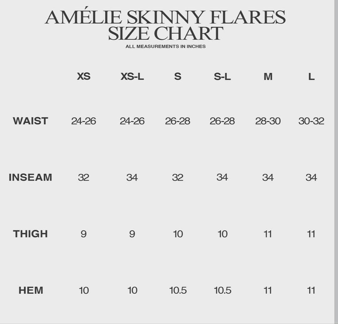 Lamentist Amélie flared waxed denim