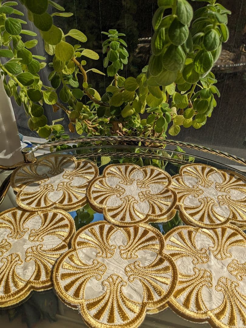 イタリア製センターマット1枚&コースター5枚セットイエズルム