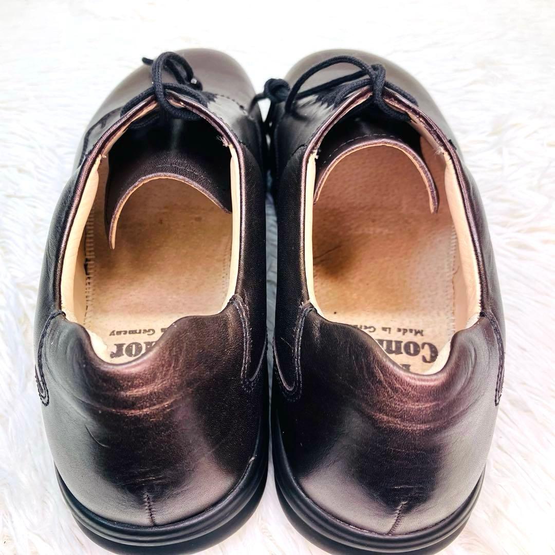 【新品未使用】Finn Comfort :size 6レースアップ 光沢ブラウン