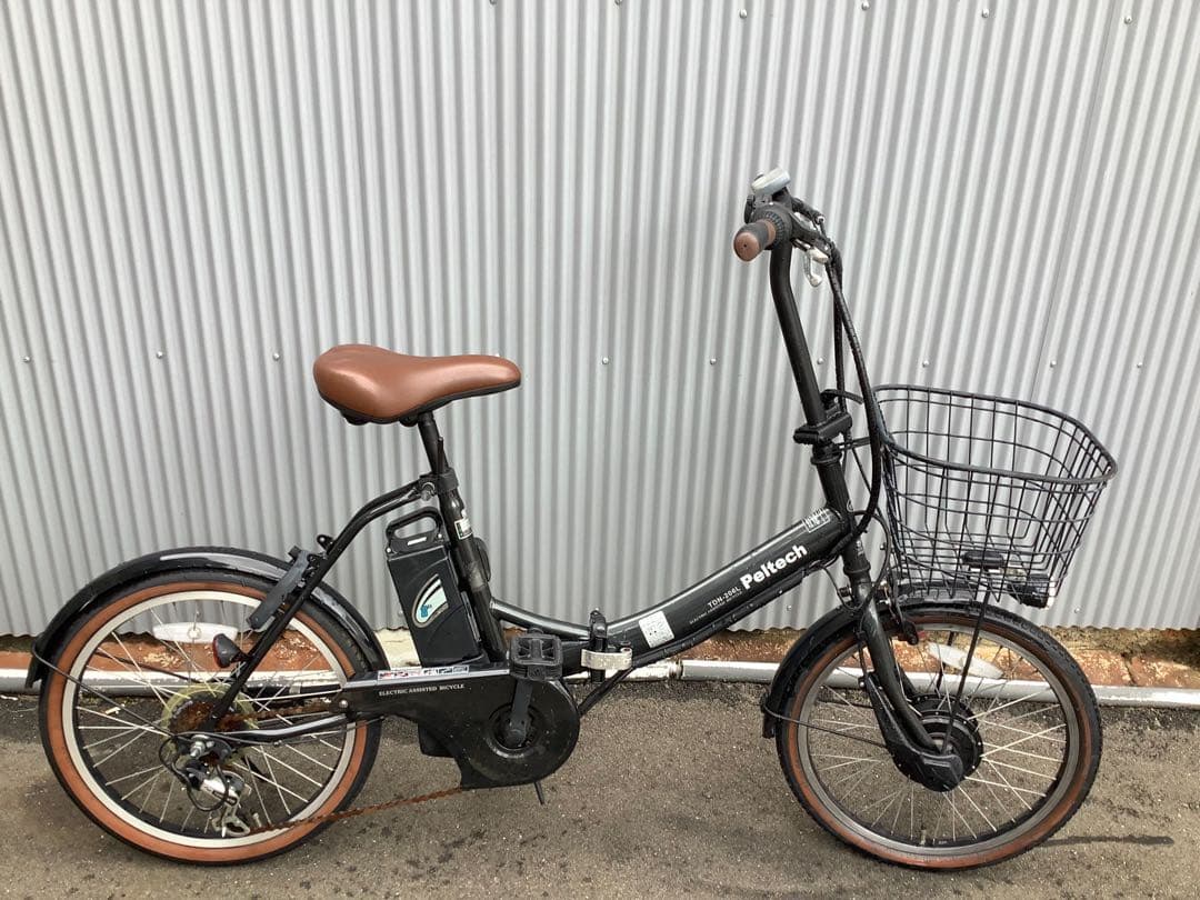 ベルテック新機種電動アシスト自転車折りたたみ20インチ　ブラックボディー