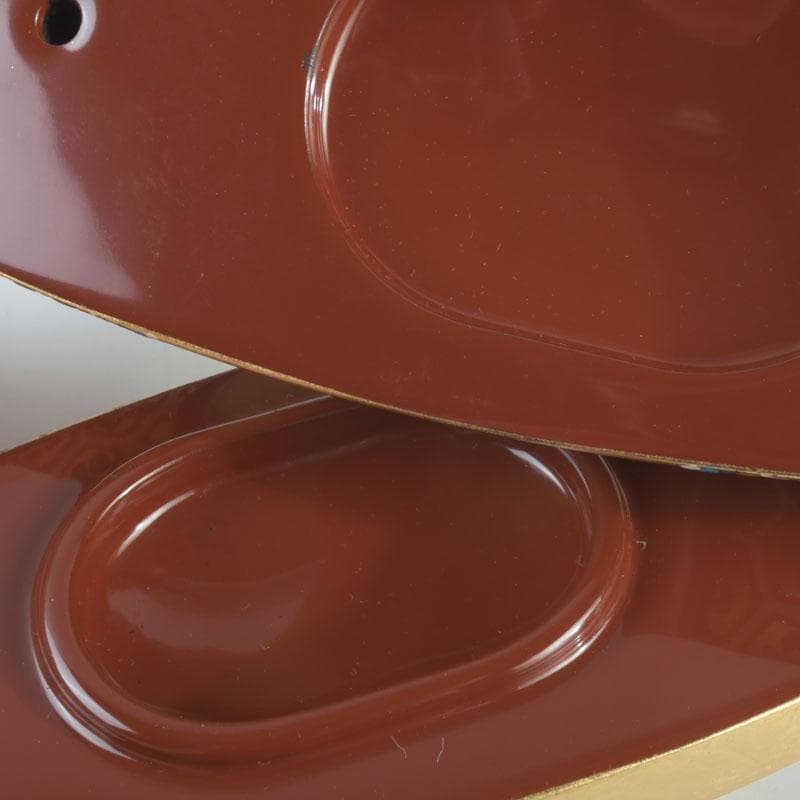 aoi　島津有職庵作　本金箔京彩　ぶりぶり香合　共布共箱　V　9488