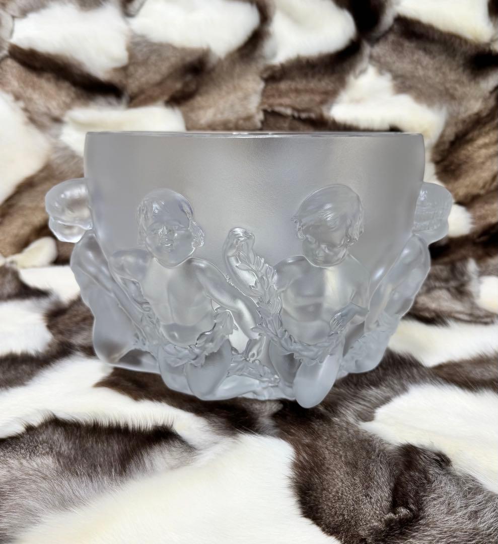 幅31.5cm LALIQUE ラリック　リュクサンブールベース 花瓶