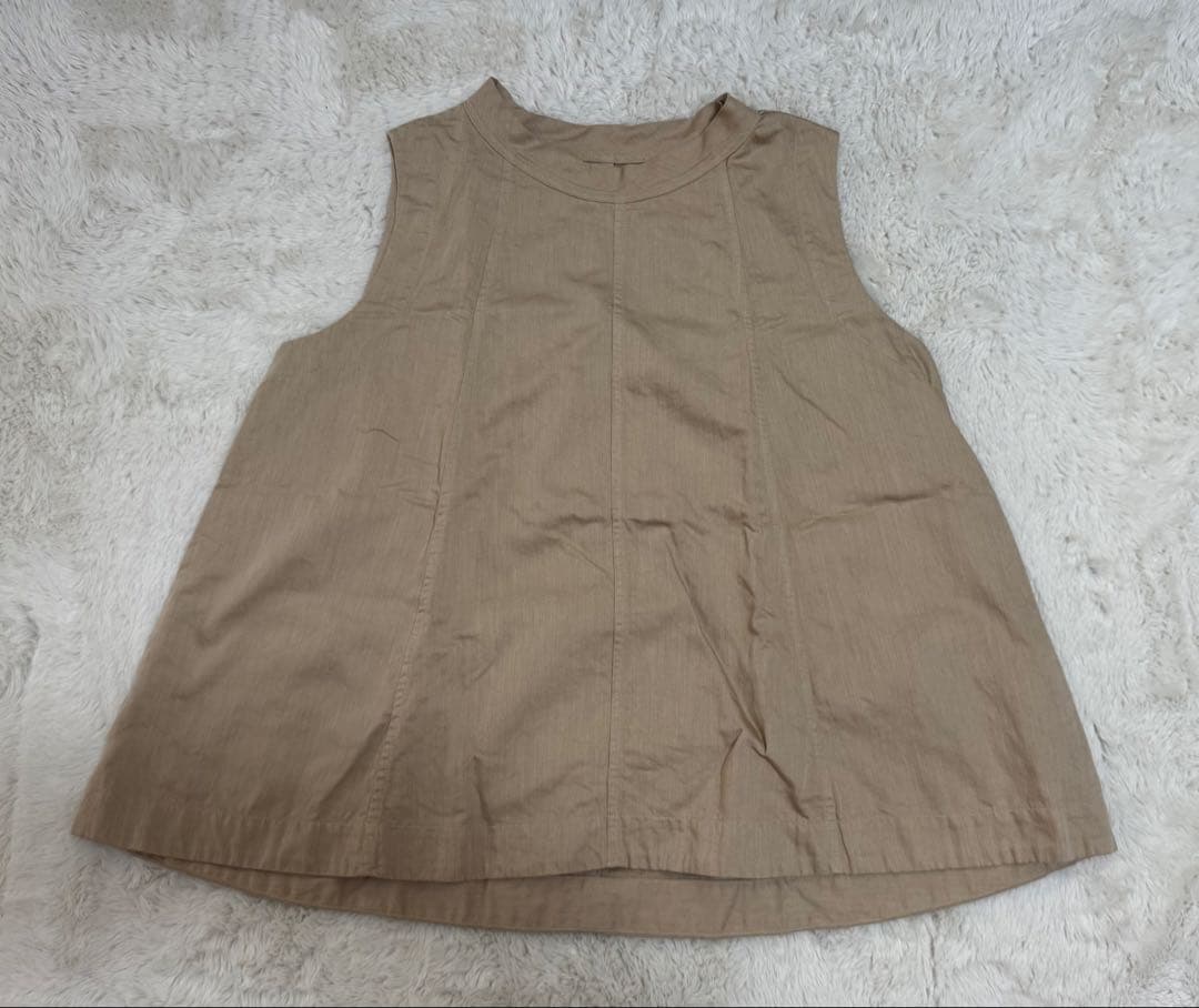 45Rコットンリネンゴマチノのノースリーブトップ 45rpm 美品