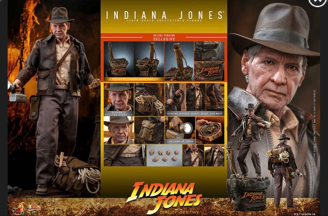 新品　ホットトイズ　インディ・ジョーンズと運命のダイヤル　ボーナスアクセサリー付