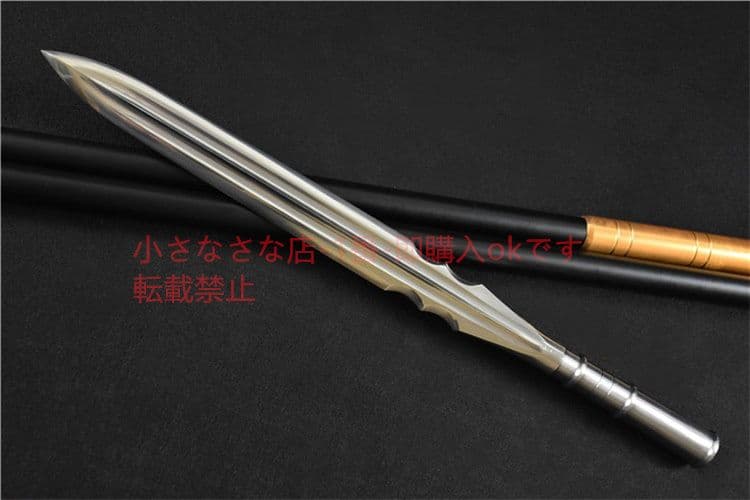 ブラック竜胆亮銀銃金  古兵器 武具 刀装具 日本刀 模造刀