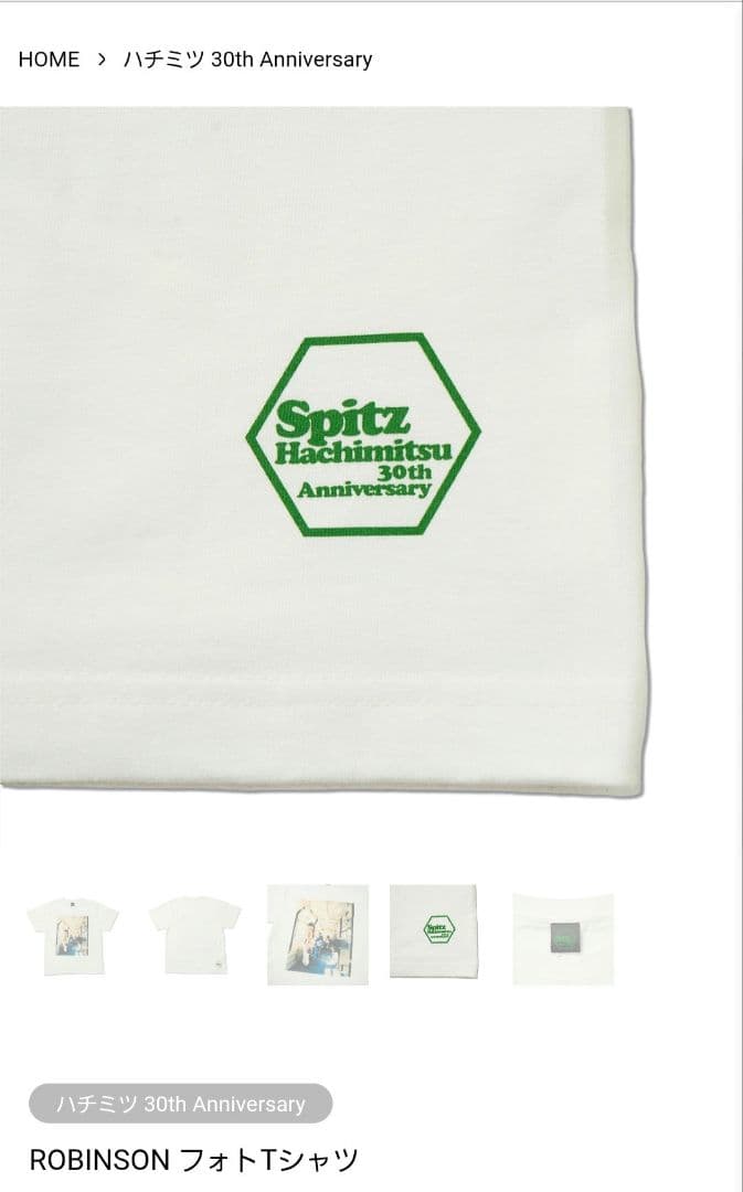 スピッツ ROBINSON フォトTシャツ(Mサイズ)