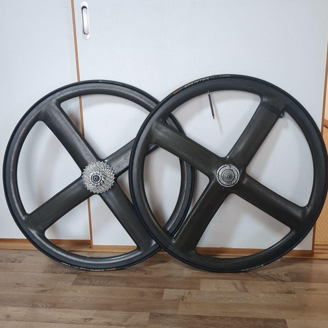 カーボンホイール バトンホイール　年式不明　補修あり