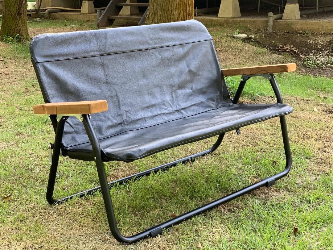 【超レア・新品】本革＆天然木　鹿ベンチカスタムカバーセット　完全フルレザー