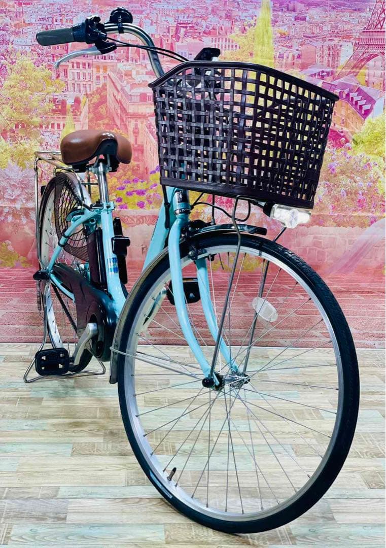 K2893 電動自転車パナソニック ママチャリ 26インチ 8Ah送料無料