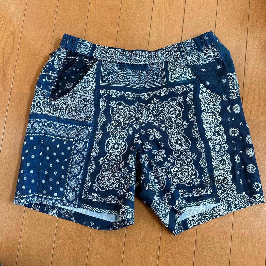 【ranor】BANDANA MIDDLE SHORTS Indigo